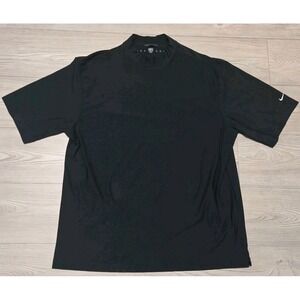 Nike Golf XXL Dri Fit UV Mens Turtleneck Pullover Shirt Black 2XL